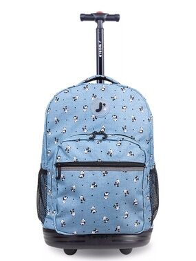 New J World Sunrise 18” Panda Rolling Backpack